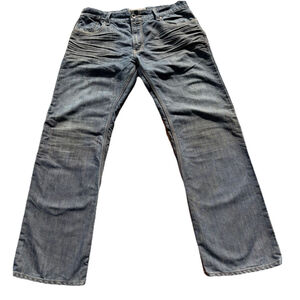 Levi’s 514 Slim Straight Jeans Mens 36x32 Dark Wash Denim Classic Zip Fly